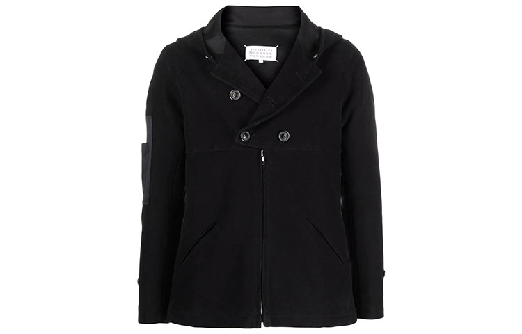 Maison Margiela FW21 Black Embroidered Crewneck Sweatshirt Unisex S62GU0051S54213