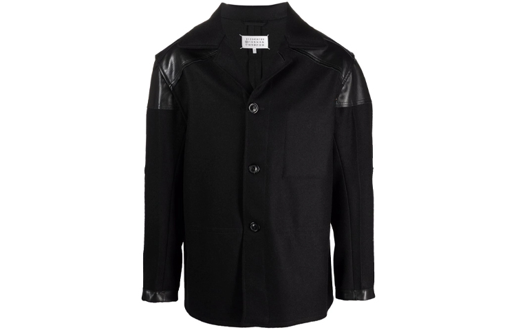 Maison Margiela FW21 Black Loose-Fit Jacket with Back Contrast Design S50AM0520S44024900