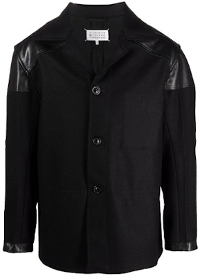 Maison Margiela 2021秋冬黑色宽松夹克背部撞色设计 S50AM0520S44024900 Buy Maison Margiela 2021秋冬黑色宽松夹克背部撞色设计 S50AM0520S44024900