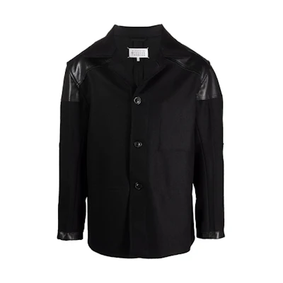 Maison Margiela FW21 Black Loose-Fit Jacket with Back Contrast Design S50AM0520S44024900