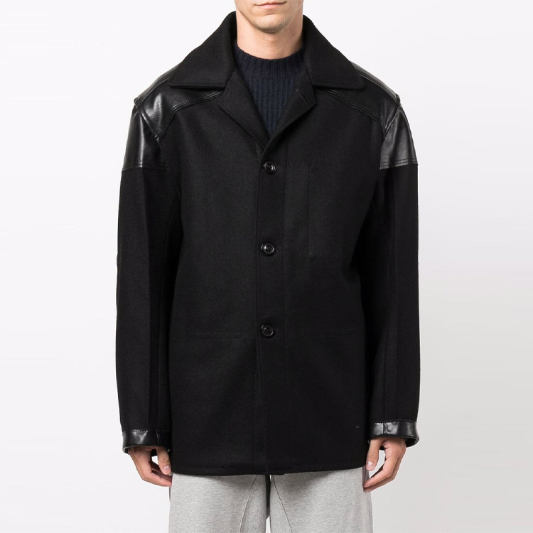 Lookbook Maison Margiela 2021秋冬黑色宽松夹克背部撞色设计 S50AM0520S44024900