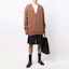 Lookbook Maison Margiela FW21 Brown Wool Cardigan with Four-Stitch Detail Sweater. S50GP0245S17785133