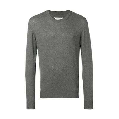 Maison Margiela FW21 Embroidered Logo Hoodie Men’s Blue Long Sleeve Sweater S50GU0163S25503510