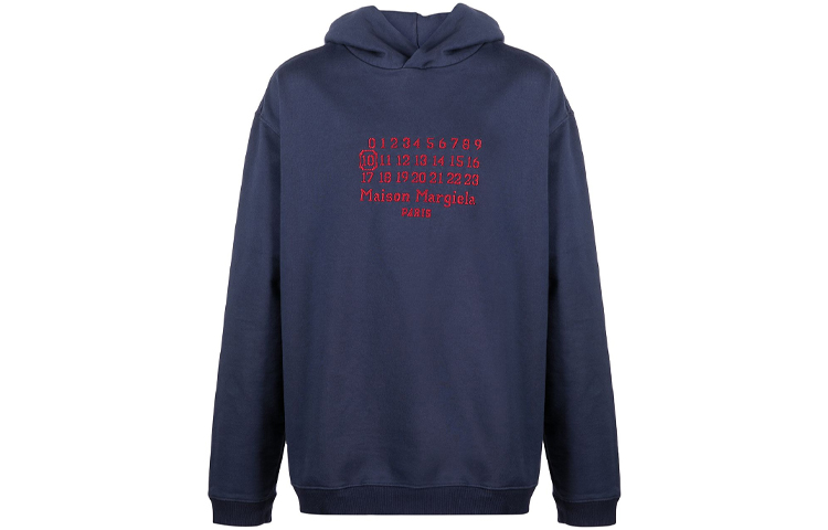 Maison Margiela FW21 Embroidered Logo Pullover Sweatshirt White () S50GU0162S25503101