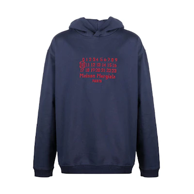 Maison Margiela FW21 Embroidered Logo Pullover Sweatshirt White () S50GU0162S25503101