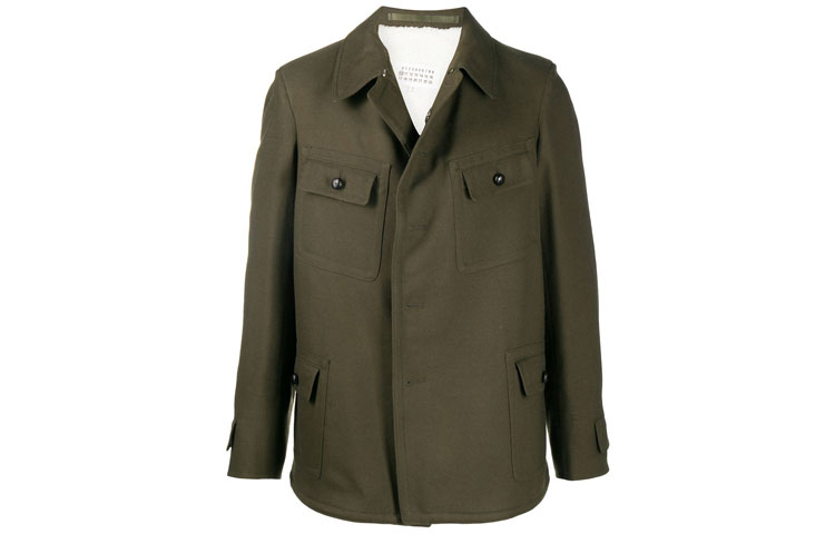 Maison Margiela FW21 Grey Cotton Crewneck Pullover Sweatshirt for Men S50GU0180S25505856M