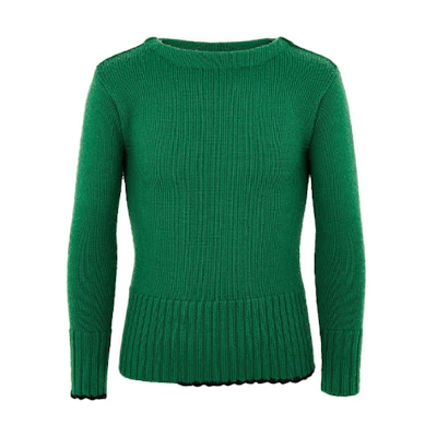 Maison Margiela FW21 Green Wool Knit Pullover Sweater S50GP0257S17832663