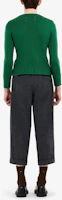 Shop Maison Margiela FW21 Green Wool Knit Pullover Sweater S50GP0257S17832663