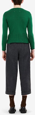 Maison Margiela FW21 Green Wool Knit Pullover Sweater S50GP0257S17832663 Shop Maison Margiela FW21 Green Wool Knit Pullover Sweater S50GP0257S17832663
