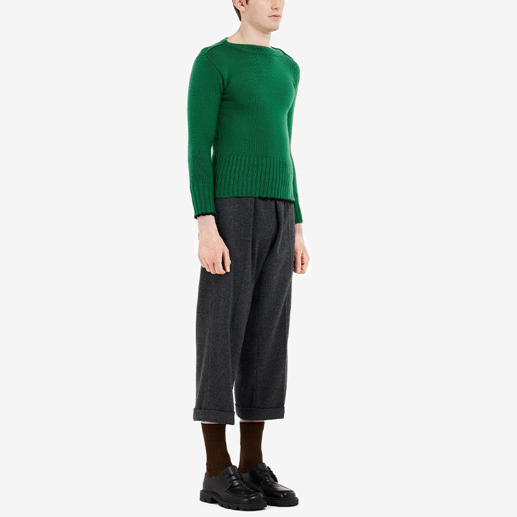 Purchase Maison Margiela FW21 Green Wool Knit Pullover Sweater S50GP0257S17832663