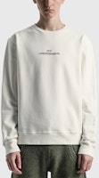 Shop Maison Margiela FW21 反轉標誌長袖白色圓領衫 S50GU0166S25503961