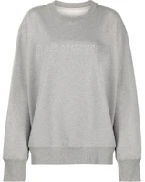 Maison Margiela FW21 Logo Embossed Pullover Sweatshirt Unisex Gray S52GU0125S25337851M Maison Margiela FW21 Logo Embossed Pullover Sweatshirt Unisex Gray S52GU0125S25337851M
