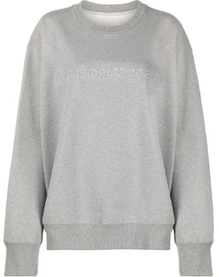 Maison Margiela FW21 logo浮雕灰色男女同款套头卫衣 S52GU0125S25337851M Buy Maison Margiela FW21 logo浮雕灰色男女同款套头卫衣 S52GU0125S25337851M