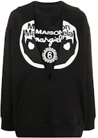 Maison Margiela FW21 Logo Print Pullover Sweatshirt Unisex Black S52GU0112S25337 Maison Margiela FW21 Logo Print Pullover Sweatshirt Unisex Black S52GU0112S25337
