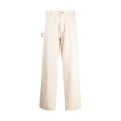 Maison Margiela FW21 Loose-Fit Straight Leg Four Stitch Jeans Men White S30LA0177S30752