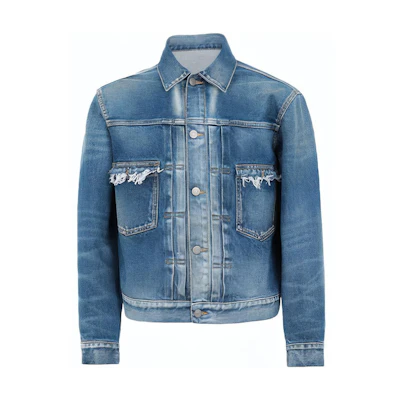 Maison Margiela FW21 Short Cotton Denim Jacket Blue S50AM0537S30561966