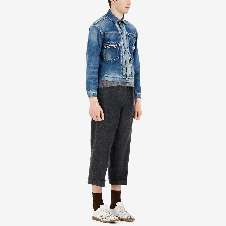 Purchase Chaqueta Corta de Algodón Denim Azul Maison Margiela FW21. S50AM0537S30561966