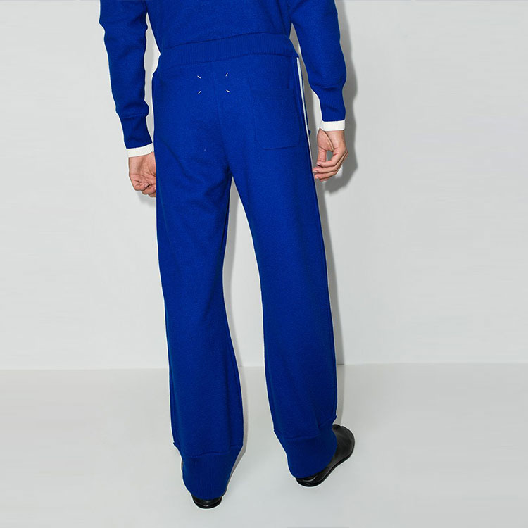 Purchase Maison Margiela FW21 側條紋運動長褲 藍色 S50KA0577S17836520F