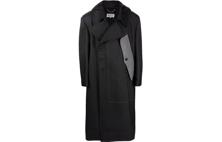 Maison Margiela FW21 Single-Breasted Hooded Coat Men’s Black S50AA0104S52332900 圖 2