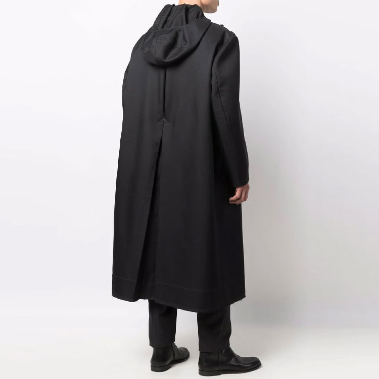 Maison Margiela FW21 Single-Breasted Hooded Coat Men’s Black S50AA0104S52332900 圖 4