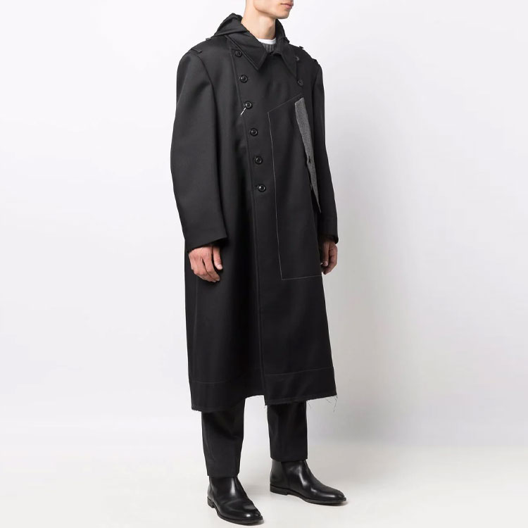 Maison Margiela FW21 Single-Breasted Hooded Coat Men’s Black S50AA0104S52332900 圖 5