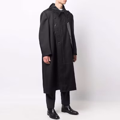Abrigo Negro con Capucha Maison Margiela FW21 de Hombre. S50AA0104S52332900 Purchase Abrigo Negro con Capucha Maison Margiela FW21 de Hombre. S50AA0104S52332900