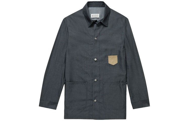 Maison Margiela FW21 Solid Offset Eyelet Hooded Jacket Men’s Black S50AM0444S49986900