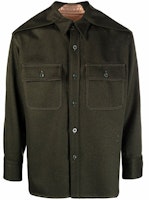 Maison Margiela FW21 Solid Wool Stitch Shirt Jacket Men’s Green S30DL0495S54297697 Maison Margiela FW21 Solid Wool Stitch Shirt Jacket Men’s Green S30DL0495S54297697