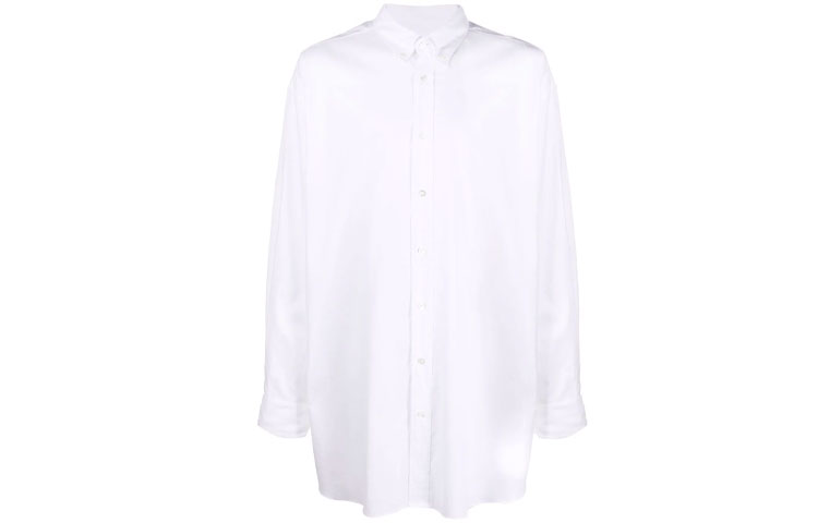 Maison Margiela FW21 White Long Sleeve Casual Collared Shirt S50DL0473S52925100