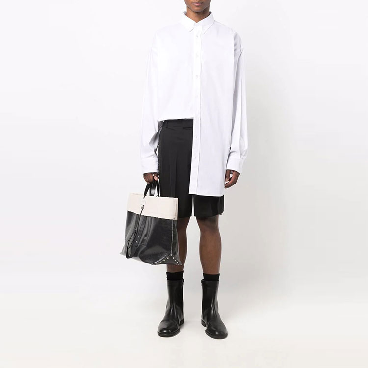 Lookbook Maison Margiela FW21 白色長袖休閒翻領襯衫 S50DL0473S52925100