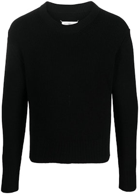 Maison Margiela FW22 Black Simple Wool Pullover Sweater. SI1HA0012S17781900F Buy Maison Margiela FW22 Black Simple Wool Pullover Sweater. SI1HA0012S17781900F