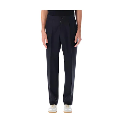 Maison Margiela FW22 Black Solid Straight-Leg Casual Pants. SI1KA0010S60307900