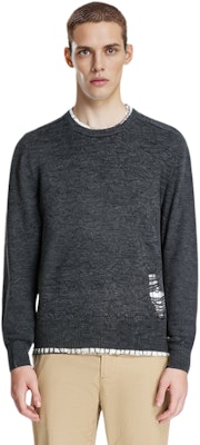 Jersey de lana desgastado Maison Margiela FW22 - Gris oscuro. SI1HA0005S17784860 Sizing Jersey de lana desgastado Maison Margiela FW22 - Gris oscuro. SI1HA0005S17784860