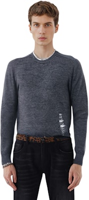 Jersey de lana desgastado Maison Margiela FW22 - Gris oscuro. SI1HA0005S17784860 Cheap Jersey de lana desgastado Maison Margiela FW22 - Gris oscuro. SI1HA0005S17784860