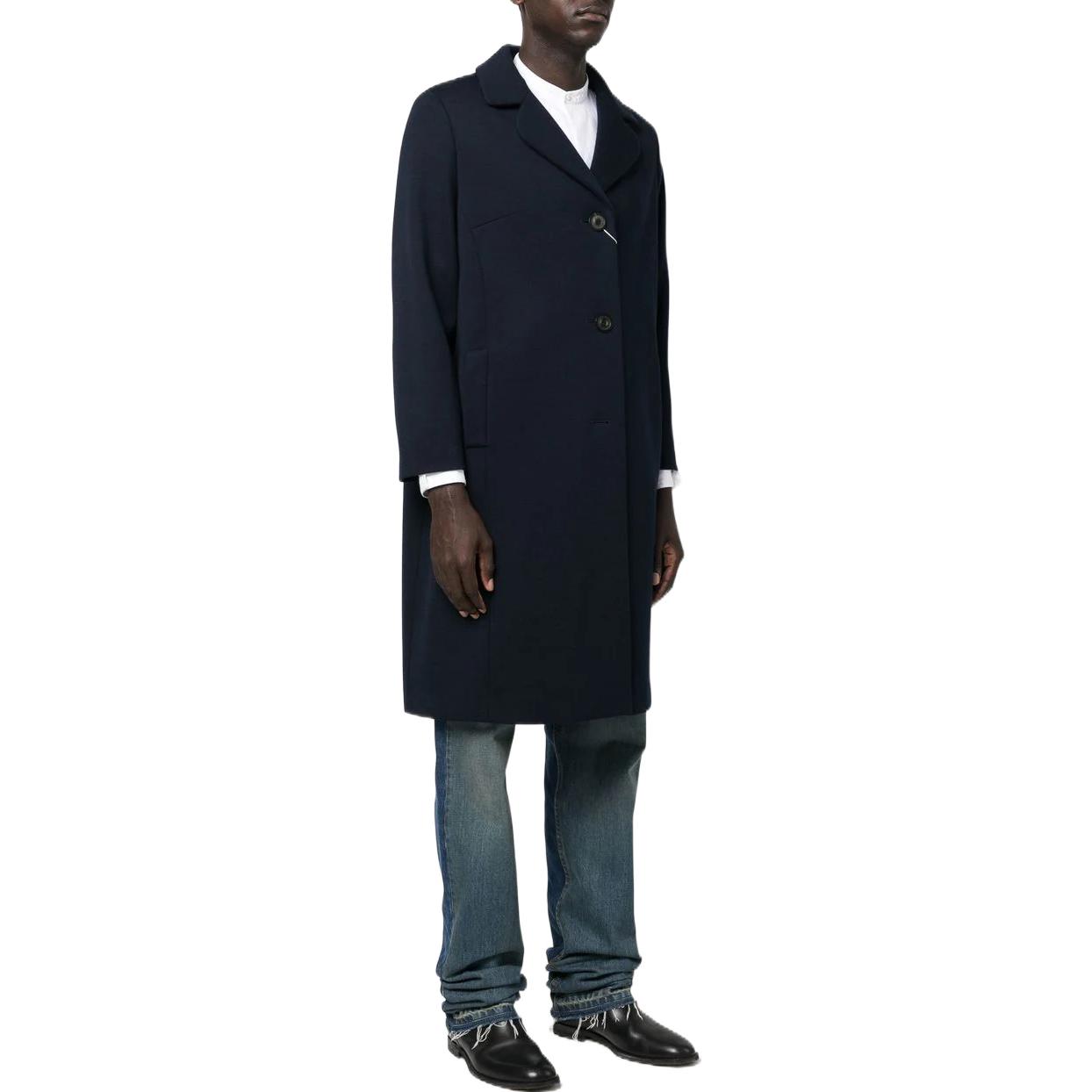 Maison Margiela FW22  Solid Navy Mid-Length Single-Breasted Coat. S50AA0127S24362-511 圖 4