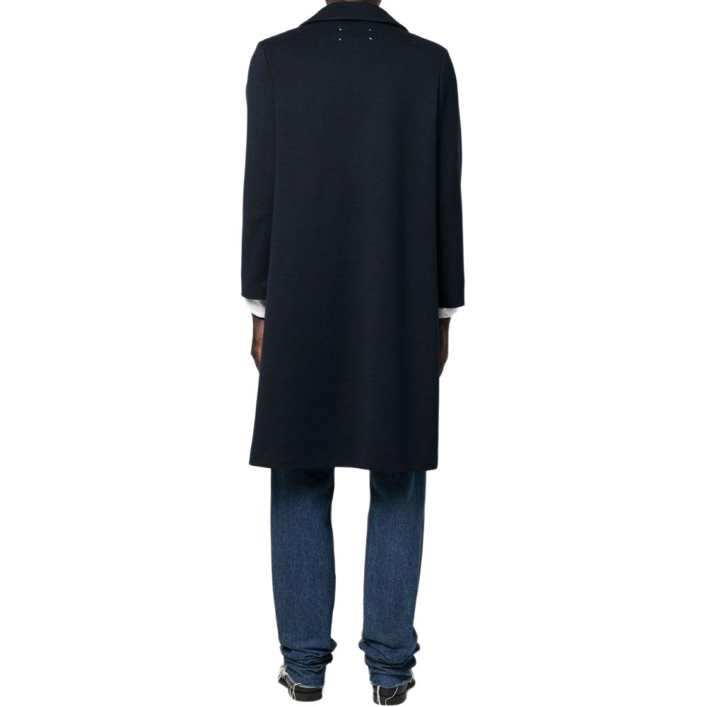 Maison Margiela FW22  Solid Navy Mid-Length Single-Breasted Coat. S50AA0127S24362-511 圖 5