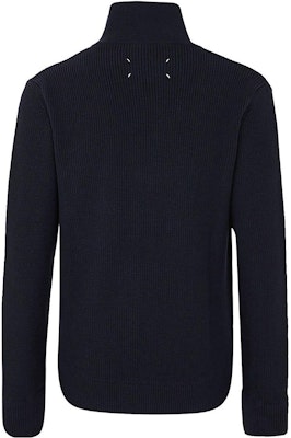 Maison Margiela FW22 Jaket Kardigan Sweater Wol Zip-Up - Biru SI1HA0013S17781511F Lookbook Maison Margiela FW22 Jaket Kardigan Sweater Wol Zip-Up - Biru SI1HA0013S17781511F