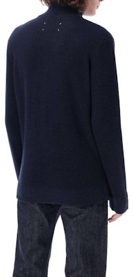 Maison Margiela FW22 Jaket Kardigan Sweater Wol Zip-Up - Biru SI1HA0013S17781511F Purchase Maison Margiela FW22 Jaket Kardigan Sweater Wol Zip-Up - Biru SI1HA0013S17781511F