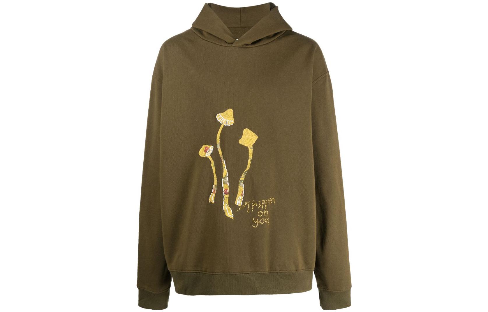 Maison Margiela FW22 Chocolate Brown Logo Embroidered Crewneck Sweatshirt Men S50GU0194S25520728