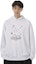 Shop Sudadera Maison Margiela FW22 Digital Cross Print Blanca con Capucha. S50GU0202S25505-100