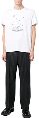 Camiseta Blanca Manga Corta Hombre Maison Margiela FW22 Bordado Digital. S50GC0684S22816-100 Lookbook Camiseta Blanca Manga Corta Hombre Maison Margiela FW22 Bordado Digital. S50GC0684S22816-100