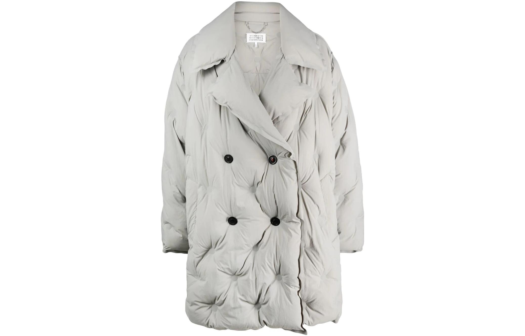 Maison Margiela FW22 Light Pink Solid Color Printed Long Sleeve Sweatshirt S62GU0077S25409-201