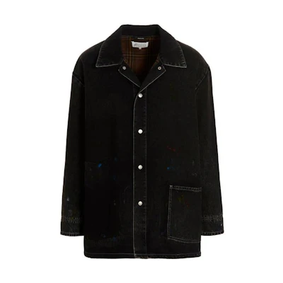 Maison Margiela FW22 Unisex Blue Single-Breasted Collared Jacket S62AN0074S54872523