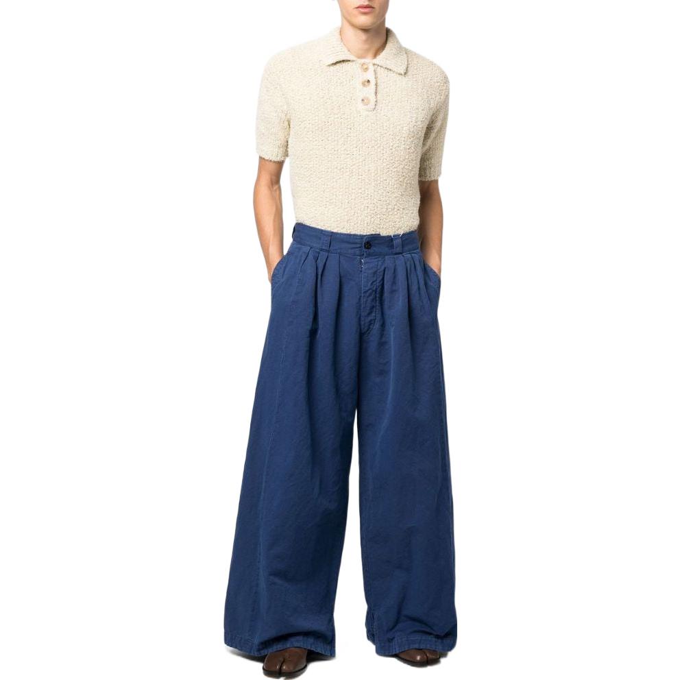 Lookbook Maison Margiela FW22 Pantalones Azul Unisex Tiro Alto Pierna Ancha S50KA0621S54760478