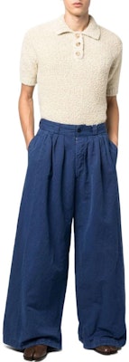 Maison Margiela FW22 Pantalones Azul Unisex Tiro Alto Pierna Ancha S50KA0621S54760478 Lookbook Maison Margiela FW22 Pantalones Azul Unisex Tiro Alto Pierna Ancha S50KA0621S54760478