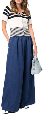 Maison Margiela FW22 Pantalones Azul Unisex Tiro Alto Pierna Ancha S50KA0621S54760478 Shop Maison Margiela FW22 Pantalones Azul Unisex Tiro Alto Pierna Ancha S50KA0621S54760478