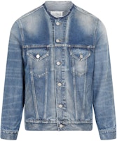 Maison Margiela FW22 Solid Single-Breasted Casual Denim Jacket Blue () SI1AM0006S30561966 Maison Margiela FW22 Solid Single-Breasted Casual Denim Jacket Blue () SI1AM0006S30561966