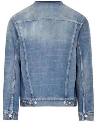 Maison Margiela FW22 Jaket Denim Kasual Biru Single-Breasted Lelaki SI1AM0006S30561966 Lookbook Maison Margiela FW22 Jaket Denim Kasual Biru Single-Breasted Lelaki SI1AM0006S30561966