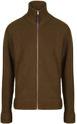 Maison Margiela FW22 Unisex Solid Zip-Up Ribbed Knit Sweater Deep Brown. SI1HA0013S17781728F Buy Maison Margiela FW22 Unisex Solid Zip-Up Ribbed Knit Sweater Deep Brown. SI1HA0013S17781728F