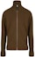 Order Maison Margiela FW22 Unisex Solid Zip-Up Ribbed Knit Sweater Deep Brown. SI1HA0013S17781728F